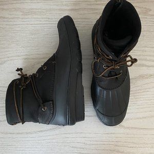 Women's Black Sperry Duck Boots